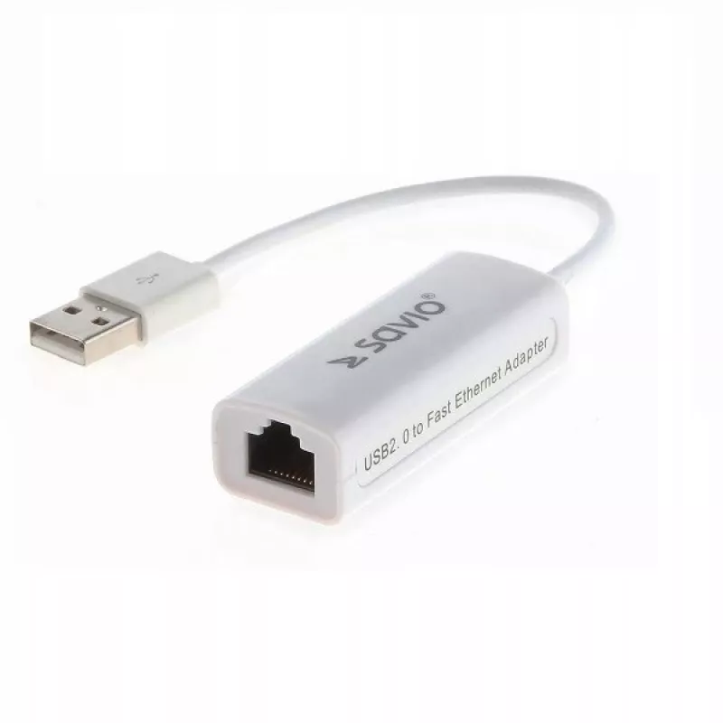 Savio CL-24 - Network Adapter - USB 2.0 - 10/100 Ethernet X 1