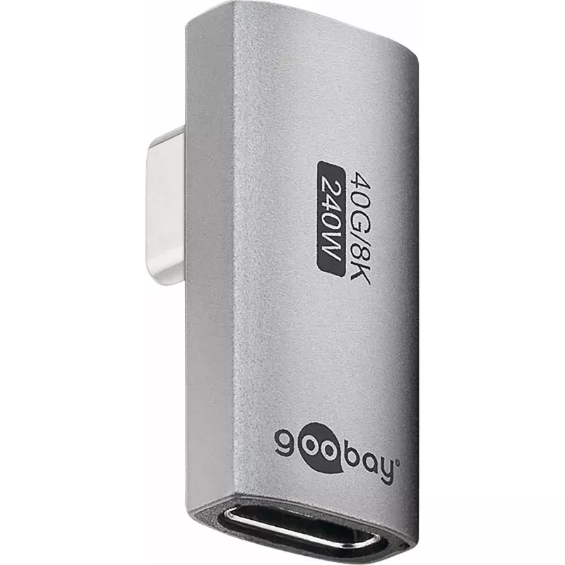 Goobay 74443 USB-C™ Adapter Vertical 90° Rotated, USB4™ | Goobay