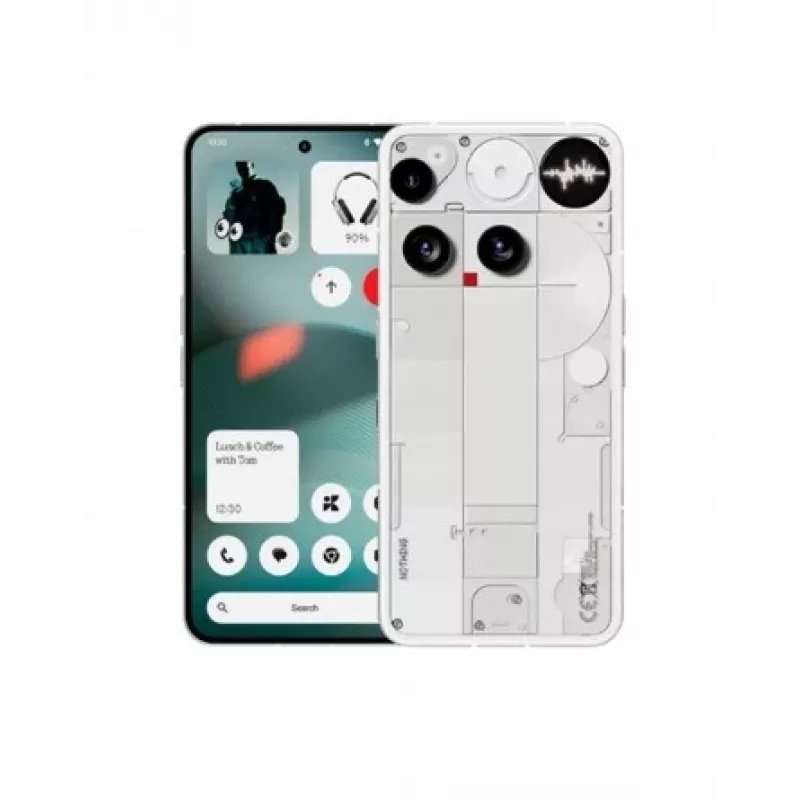 Nothing Phone (3) White - 5G Smartphone - Dual-SIM - RAM 12 GB / Internal Memory 256 GB - OLED-Display - 6.67 (A10000023)