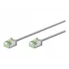Goobay Ultra-Flexible CAT 8.1 Patch Cable slim U/FTP Grey - extra-short plug 99.9% (74343)