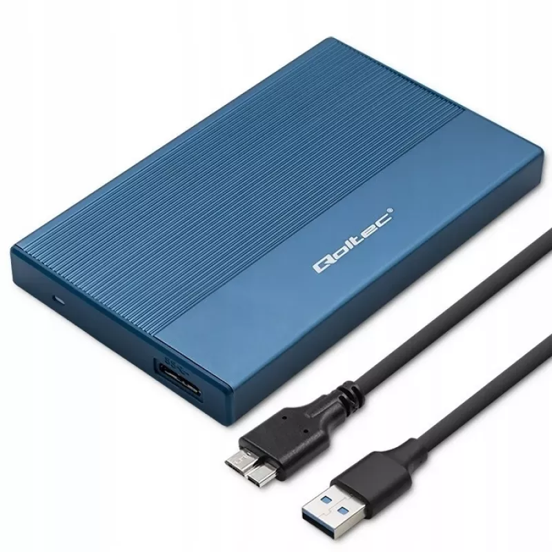 External 2.5 inch SSD/HDD Enclosure QOLTEC 52276 USB 3.0 SATA up to 2TB