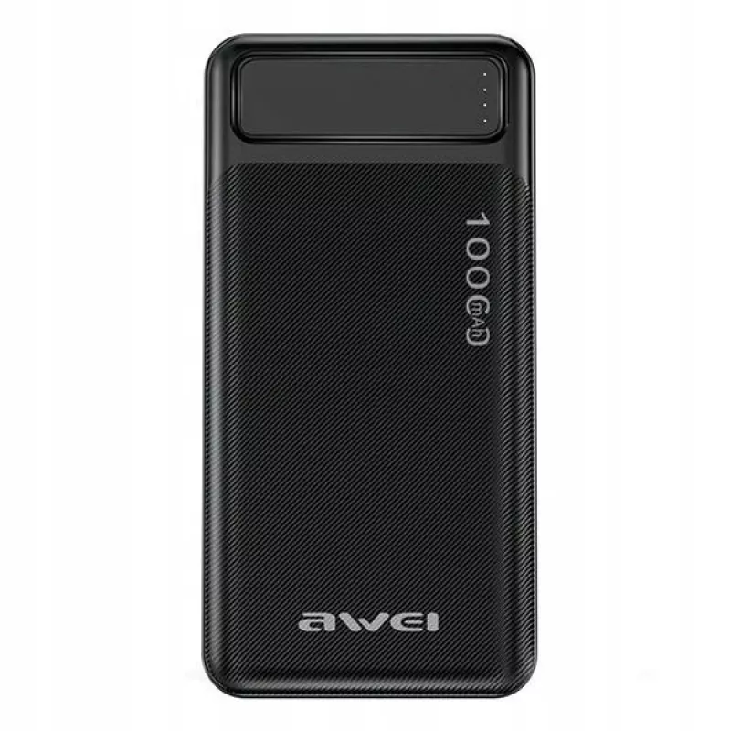 Portable Power Bank P5K 10000mAh with 2xUSB 2.1A - Black