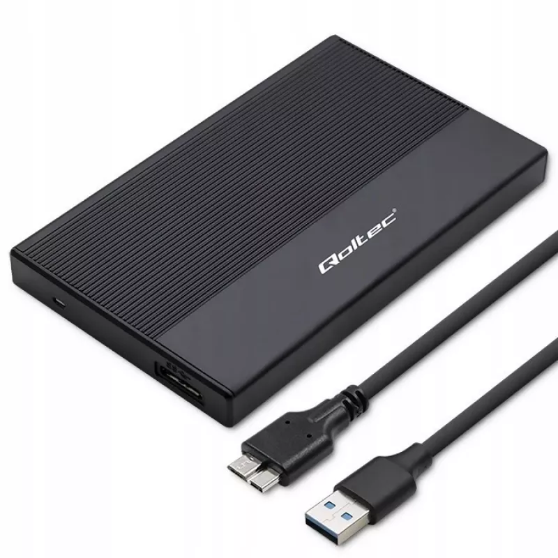 Enclosure for 2.5 inch SATA SSD/HDD QOLTEC 52277 USB 3.0