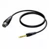 Procab XLR male to 6.3 mm (1/4 inch) jack male stereo cable 1.5 m