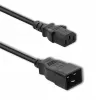 Power cable Qoltec 53991 Black 1.2 m C20 C13 coupler