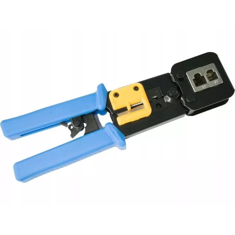 Crimping tool Alantec NI040 for RJ-45 connectors, steel construction, plastic handles, black/blue