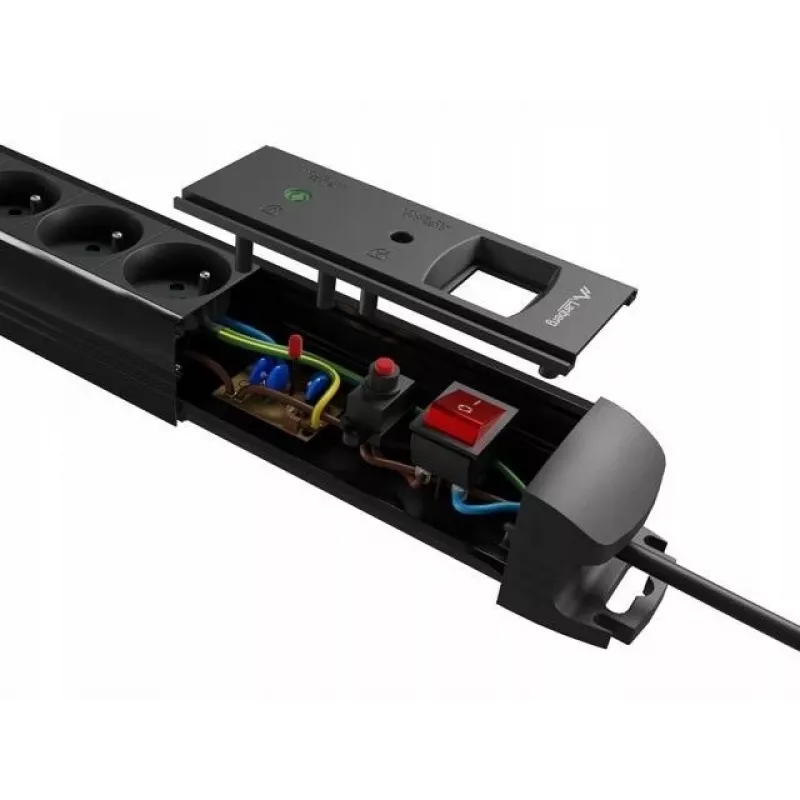 Power Extension Cord Lanberg SP1-05F-0500-BK 5m 5 AC Outlets Indoor Black