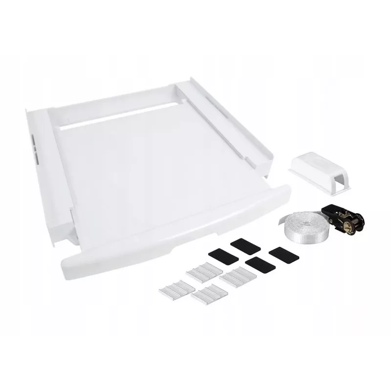 Stacking kit connector WHIRLPOOL C00855467 for 60 x 60 cm washer and dryer, slide-out shelf, belt and anti-slip pads