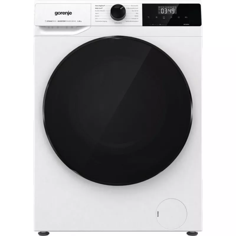 Washing Machine Gorenje WNHAI84APS/PL, 1400 RPM, 8kg, Energy Class A, Width 60 cm, White