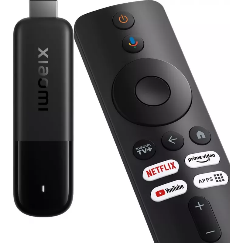 Streaming media player Xiaomi Smart TV Stick 4K (2nd Gen) — 4K@60fps, 6 nm quad‑core Cortex‑A35, 8 GB, Bluetooth 5.2, Wi‑Fi, HDMI