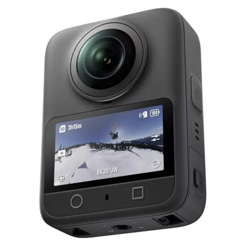 Action camera DJI Osmo 360 Standard Combo — 8K Ultra HD, 120 MP CMOS, 240 fps, electronic stabilization, 2 inch display, MicroSD, 183 g, black