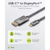Goobay USB C to DisplayPort Cable - Gold-Plated Connectors, Ultra HD Resolutions up to 4k @ 60Hz Type C Thunderbolt 3/4 to DP Adapter Compatible with