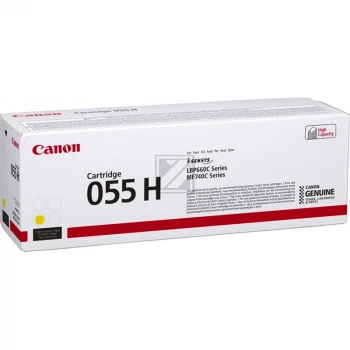 Toner Cartridge Canon CRG-055HY 5.9K Pages Yellow