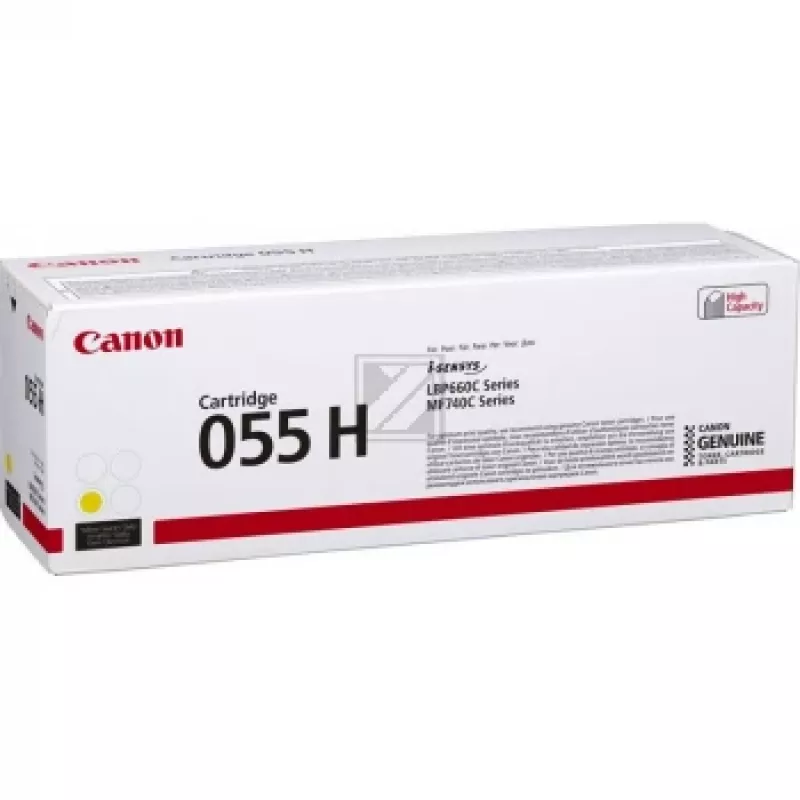 Toner Cartridge Canon CRG-055HY 5.9K Pages Yellow