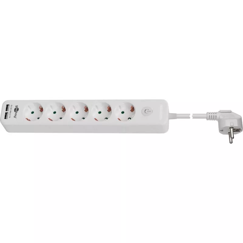 Power Strip Goobay 5-Way with Switch and USB