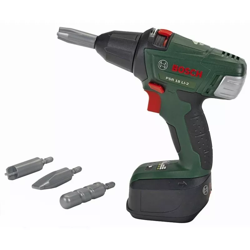 Theo Klein 8567 Bosch Cordless Screwdriver I Battery-Powered Drill/Screwdriver with Rotating and Interchangeable Bits I Light and Sound I Dimensions: