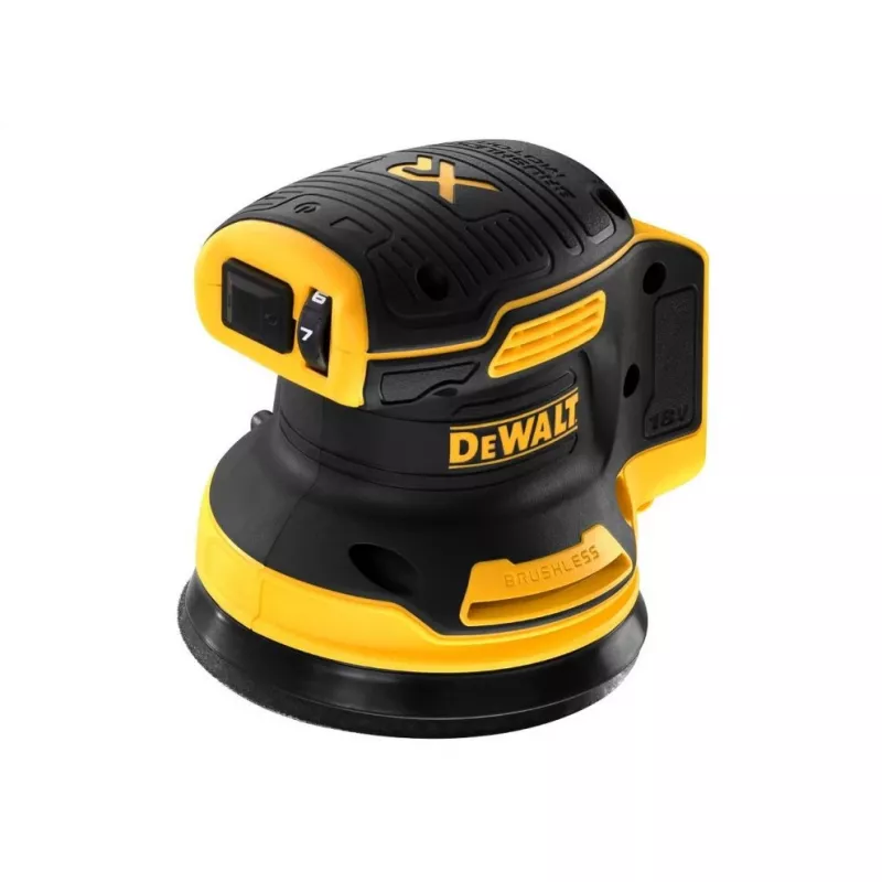 Disc sander DeWalt DCW210N brushless 18 V, 125 mm platter, 8 000–12 000 OPM, 930 g