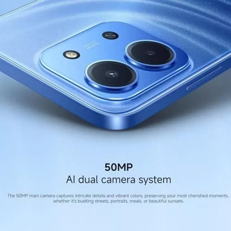 Smartphone Xiaomi Redmi 15C 6.9 inch 4 GB RAM 128 GB storage Blue, Helio G81-Ultra, 6000 mAh, IP64
