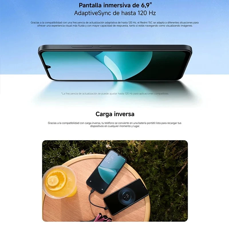 Xiaomi Redmi 15C 4G Smartphone 6.9 inch 4GB/128GB Midnight Black