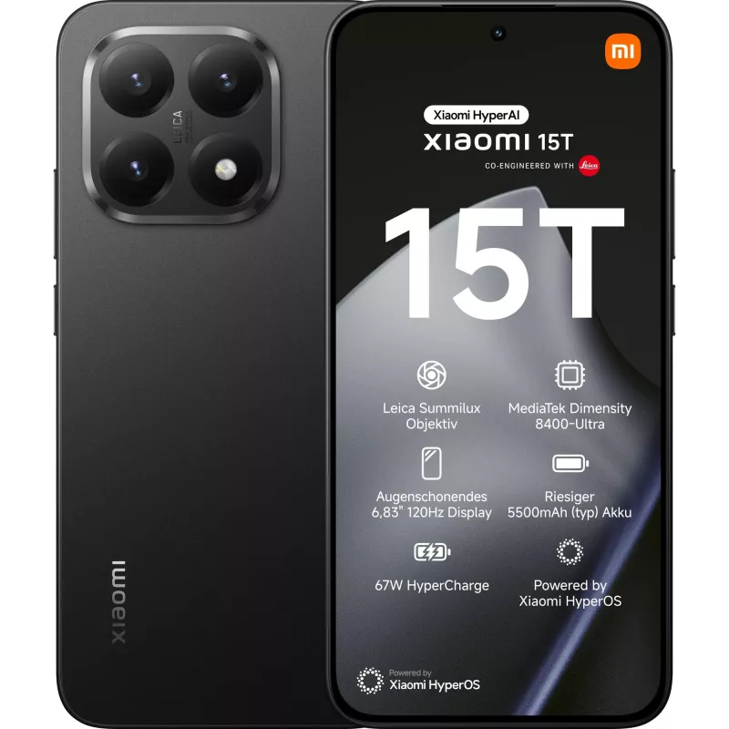 Smartphone Xiaomi 15T 6.83 inch 12 GB 512 GB Black