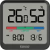 Indoor temperature and humidity sensor SAVIO CT-01/B freestanding, LCD, -10–55°C, 10–99% RH, CR2032