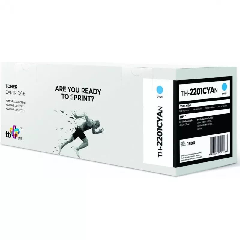 Print, Toner, Toner per HP Color LaserJet Pro 4202 W2201A TH-2201CYAN 100 Nuovo Ciano