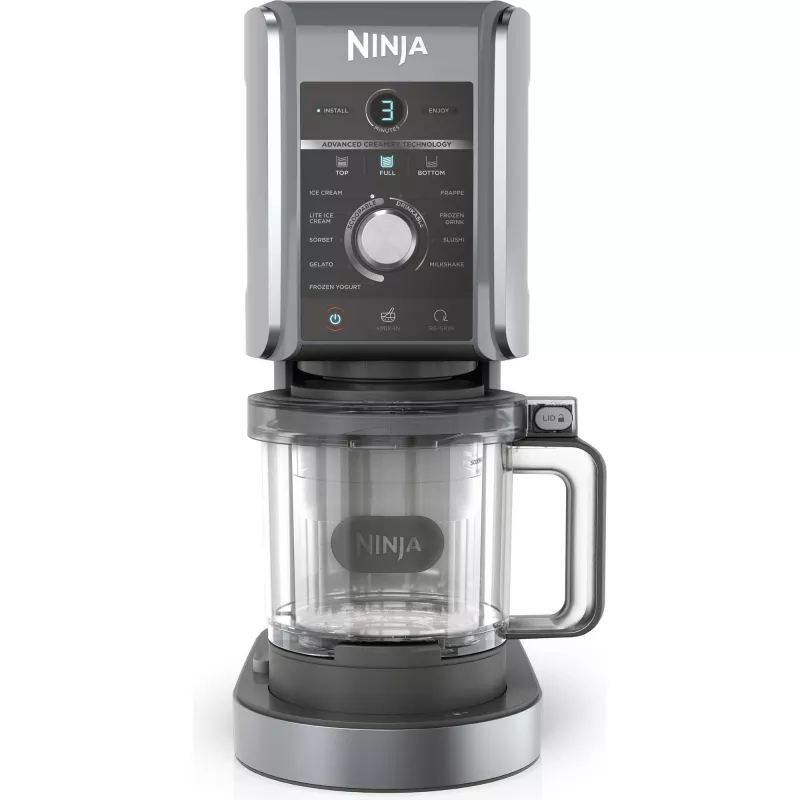 Ninja Creami Deluxe NC502CH, Ice Cream and Ice Maker, Black