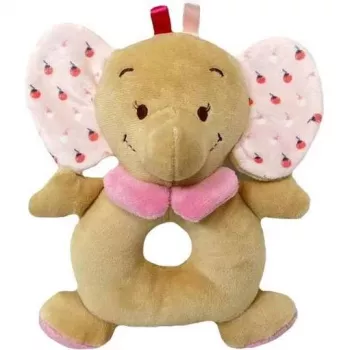 Rattle TULILO 9362 pink elephant 18 cm baby toy