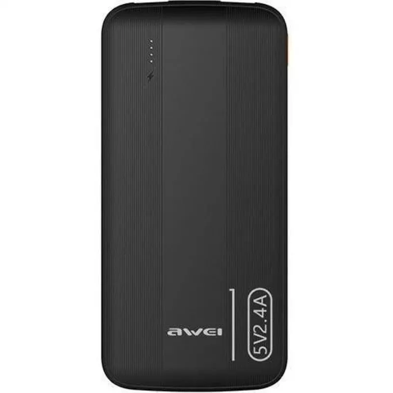 Awei PowerBank P20K 10000mAh Black/Black (10000mAh), Powerbank, Black