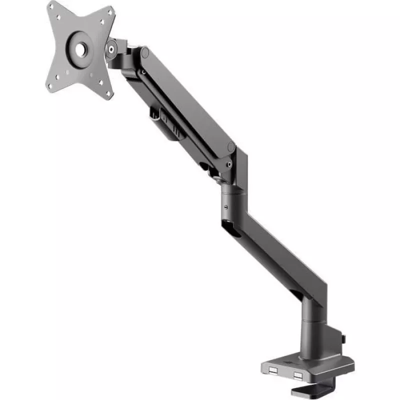 Goobay Pro 70813 Single Monitor Desk Mount with Gas Spring, VESA, 17-32" (43-81 cm), 9 kg, Black
