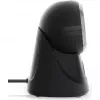 Qoltec Lettore Di Precisione Da Table Di Codici a Barre 1D E Scanner QR 2D, Lettore Codice a Barre, Black