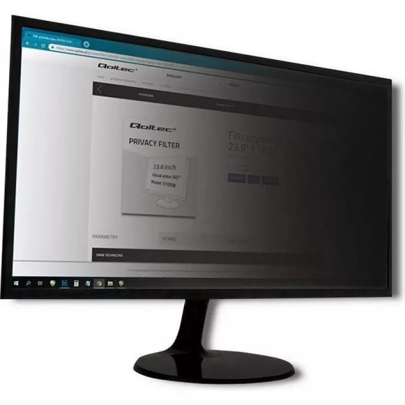 Display Privacy Filter Qoltec 51058 59.9 cm (23.6 inch) Monitor