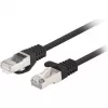 Lanberg Cable Patch Cat.6 Ftp 0,5 M Black Fluke Passato Confezione Da 10 Pezzi (F/UTP, CAT6, 0.50m), Cable Di Rete
