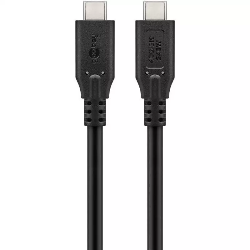 Goobay USB Cable-C, USB4, 240 W, 40 Gbit/s, Power Delivery, 1 M (1m, USB 4.0, 240W), USB Cable