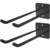 Wall-mounted Double Hook Set MACLEAN MC-436 — durable steel construction, for tools and storage