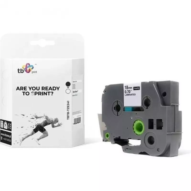 Print, Marking Tape, TBTB-TZE241 (1.80cm, Black)