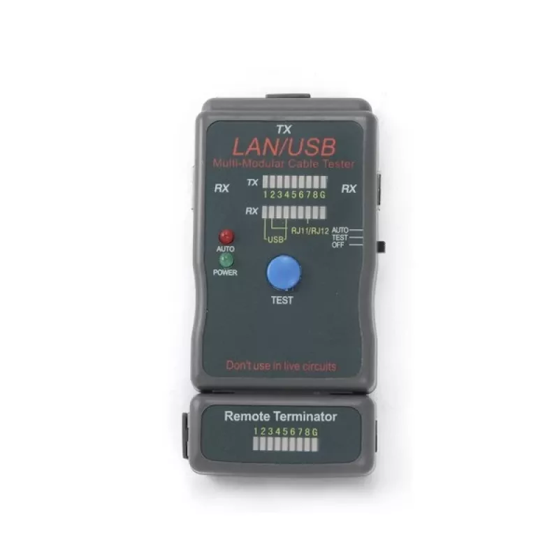 Cablexpert NCT-2 network cable tester Black