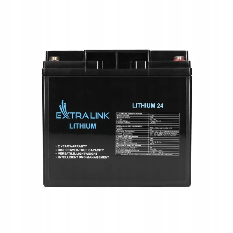 Extralink rechargeable battery LiFePO4 24000 mAh 12.8 V