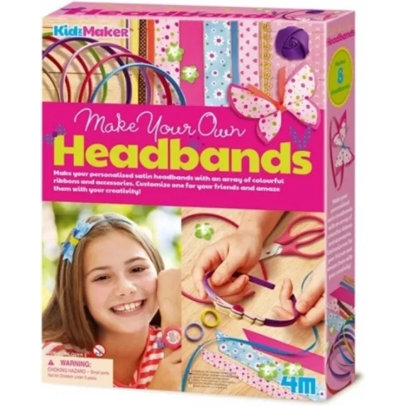 Headbands 4m model 4721 — creative set of assorted colors and designs for kids