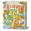 Gypsum Casting Set 4m 4753 — Zoo Animal Molds for Making Plaster Figures