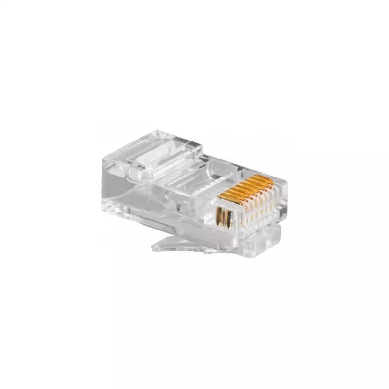 RJ45 plug GEMBIRD PLUG3UP6/100, Cat5, straight male, translucent, gold contacts, pack 100