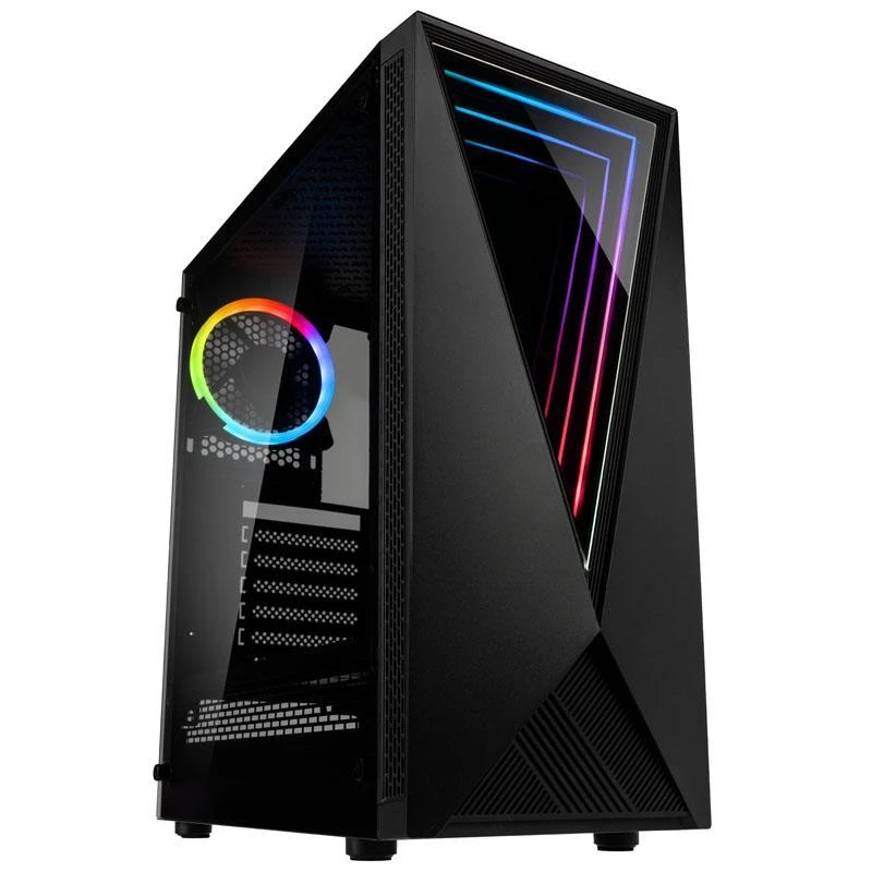 Kolink VOID RGB Tower Casing Black LED Fan Window Dust Filter PC E