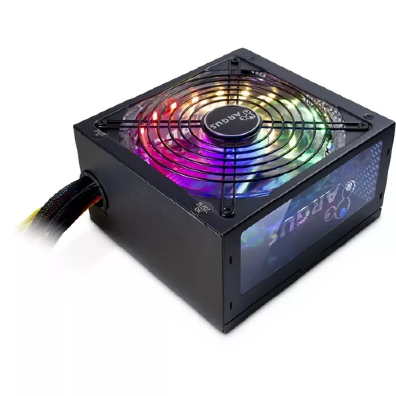 Inter-Tech Argus RGB-600W II Power Supply Unit 20+4 Pin ATX ATX Black