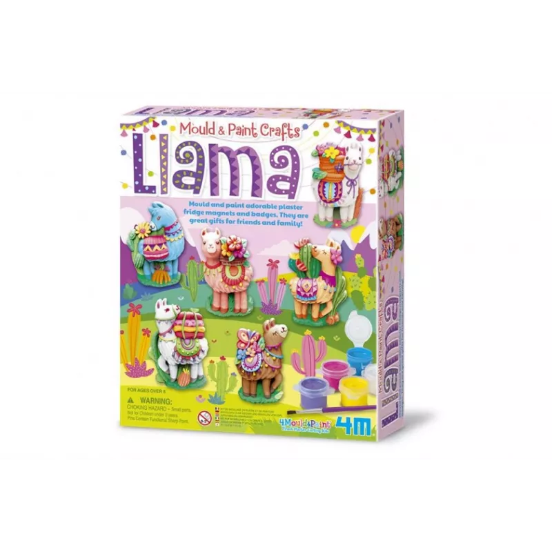 Educational gypsum casting set 4M Lama 4754 – moulds and materials for making llama figures