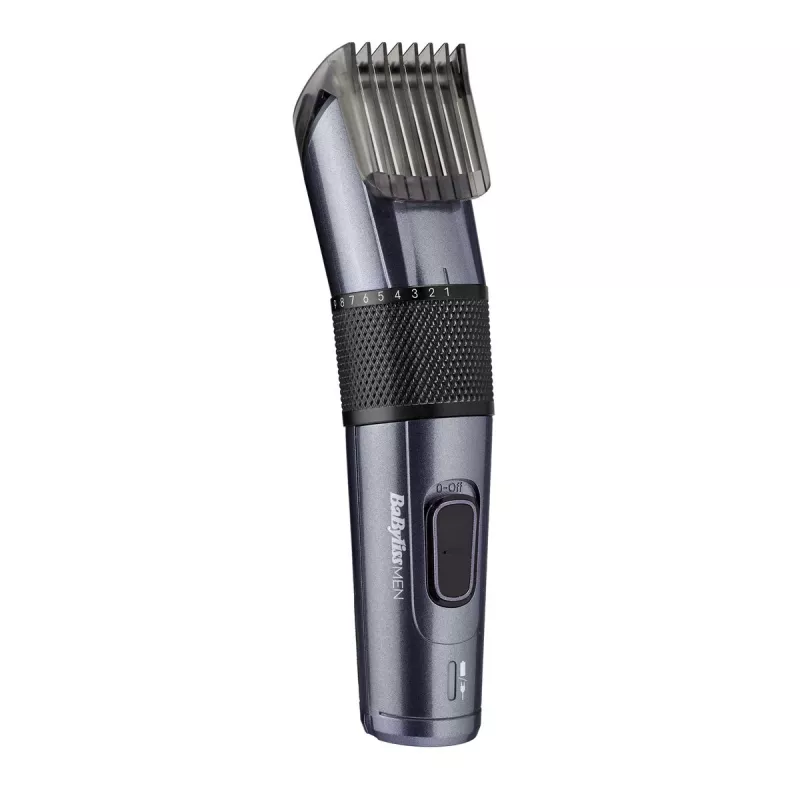 Hair trimmer BABYLISS E976E — cordless rechargeable, 26 length steps, 0.5 mm–25 mm, 40 mm blade, titanium/stainless steel blades, 60 min runtime
