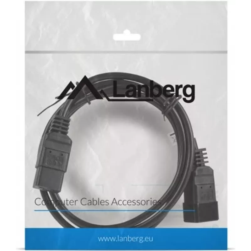 Power Cable Lanberg CA-C13E-10CC-0018-BK Black 1.8m