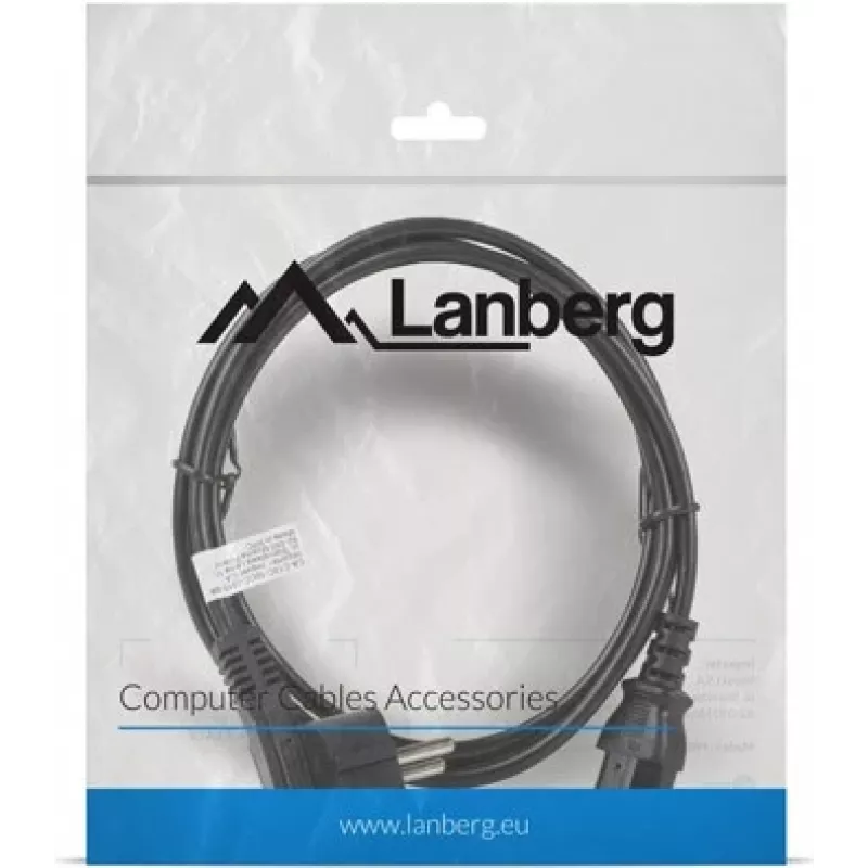 Lanberg CA-C13C-10CC-0018-BK Power Cable Black 1,8 M C13 coupler CEE7/7 (CA-C13C-10CC-0018-BK)