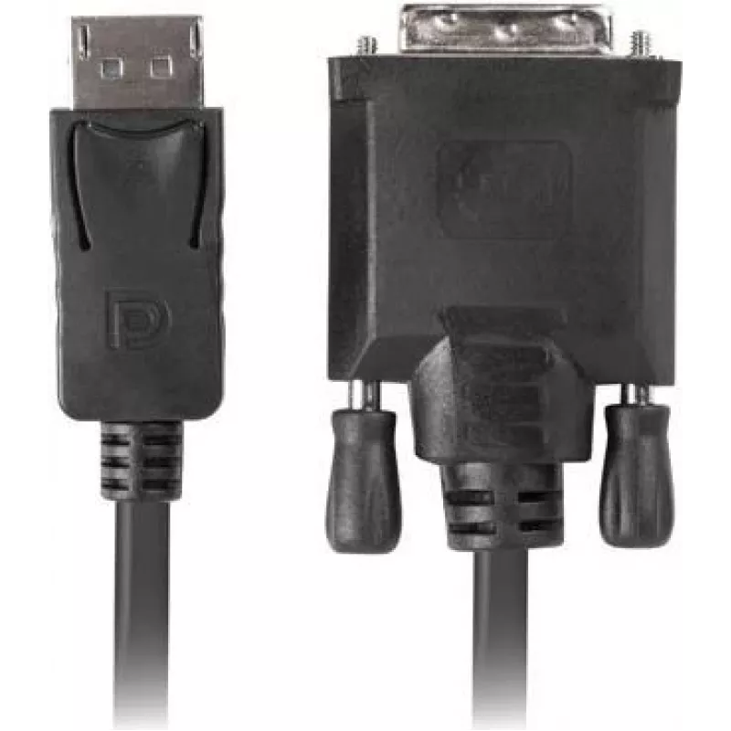 Video cable adapter LANBERG DisplayPort to DVI-D CA-DPDV-10CU-0018-BK, 1.8 m, black