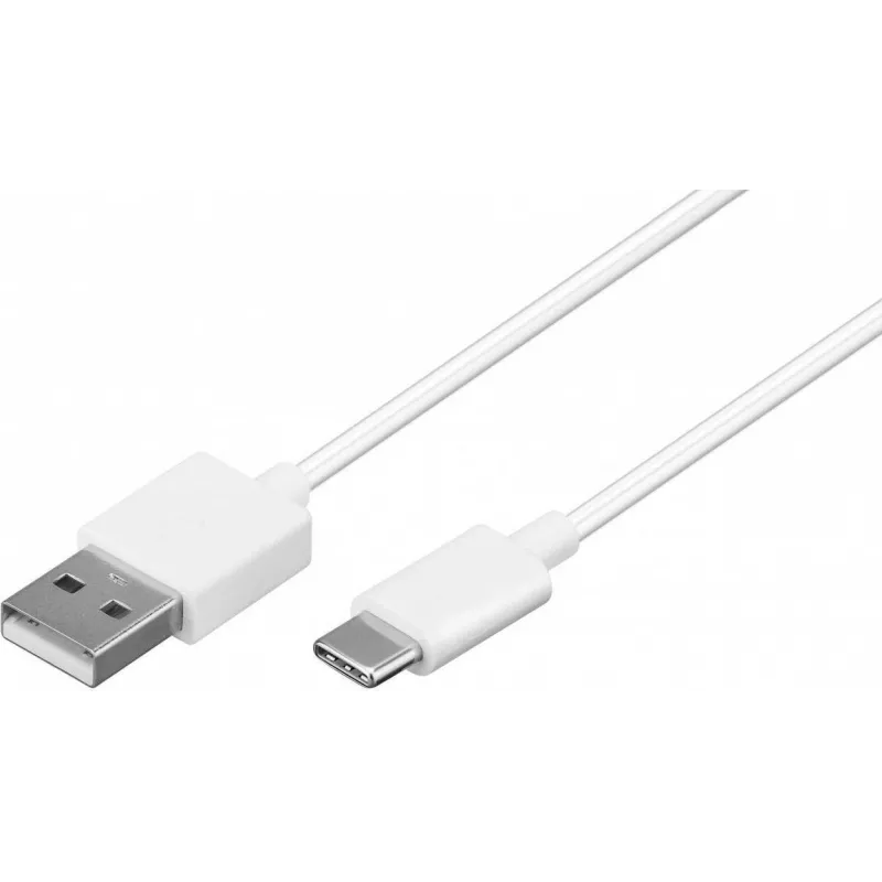 Wentronic 59130 2m USB A USB C male male White USB Cable (59130)