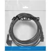 Power cable LANBERG CA-C13C-11CC-0050-BK — 5 m, C13 coupler to CEE7/7, angled C13